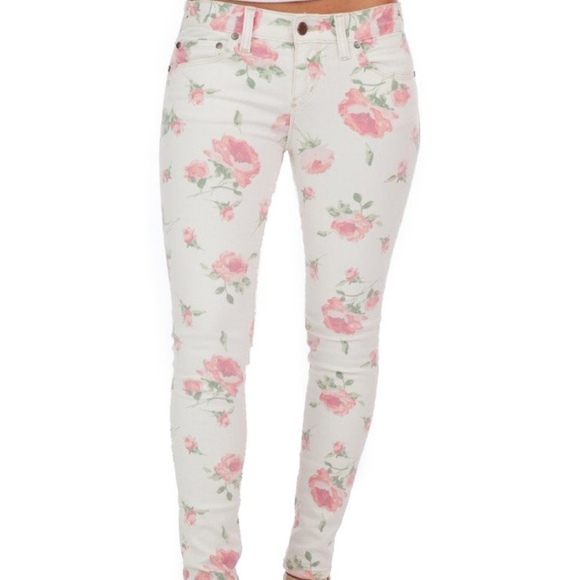 Free People White Jeans with Roses Size 25 New - Picture 3 of 9